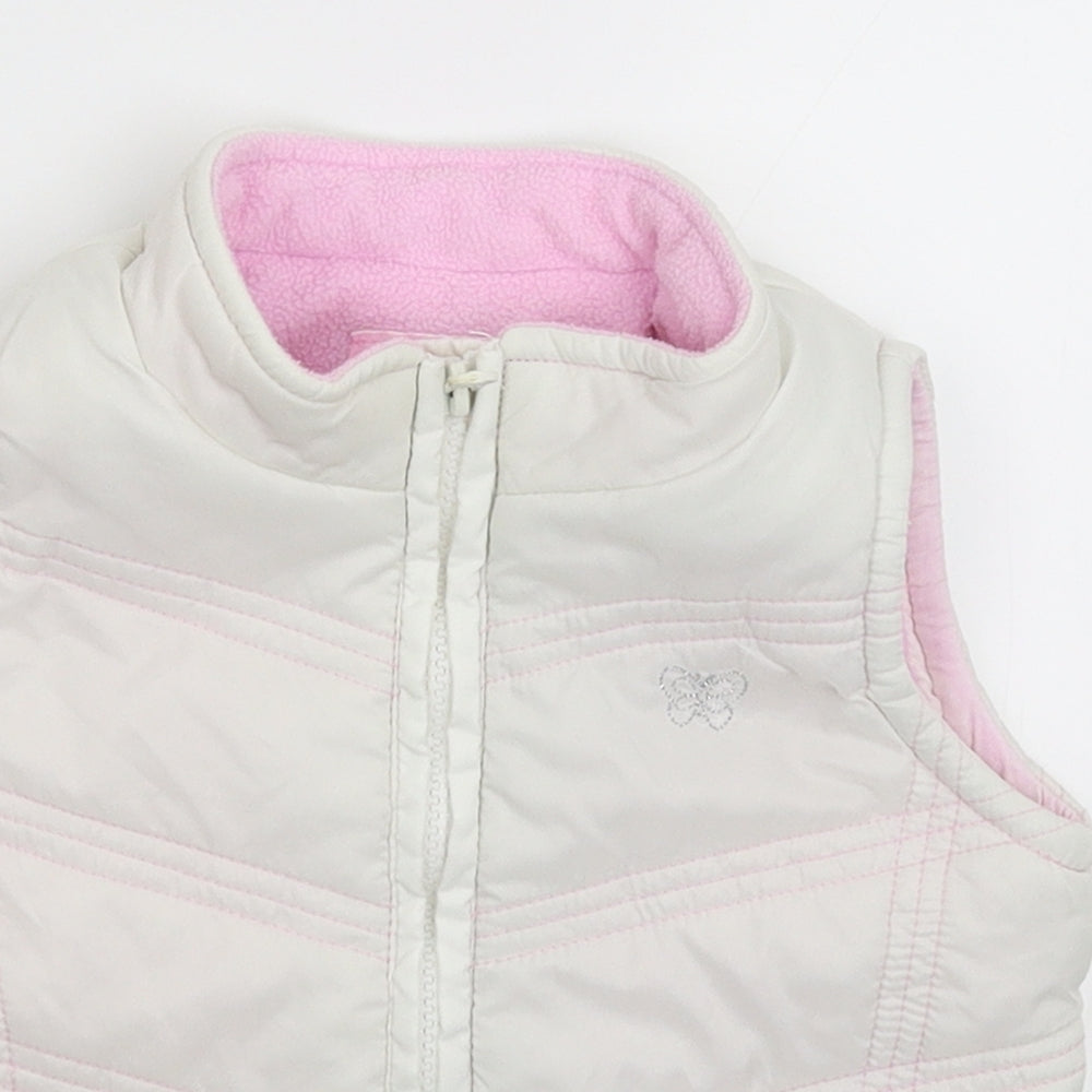 Cherokee Girls White   Gilet Jacket Size 18-24 Months