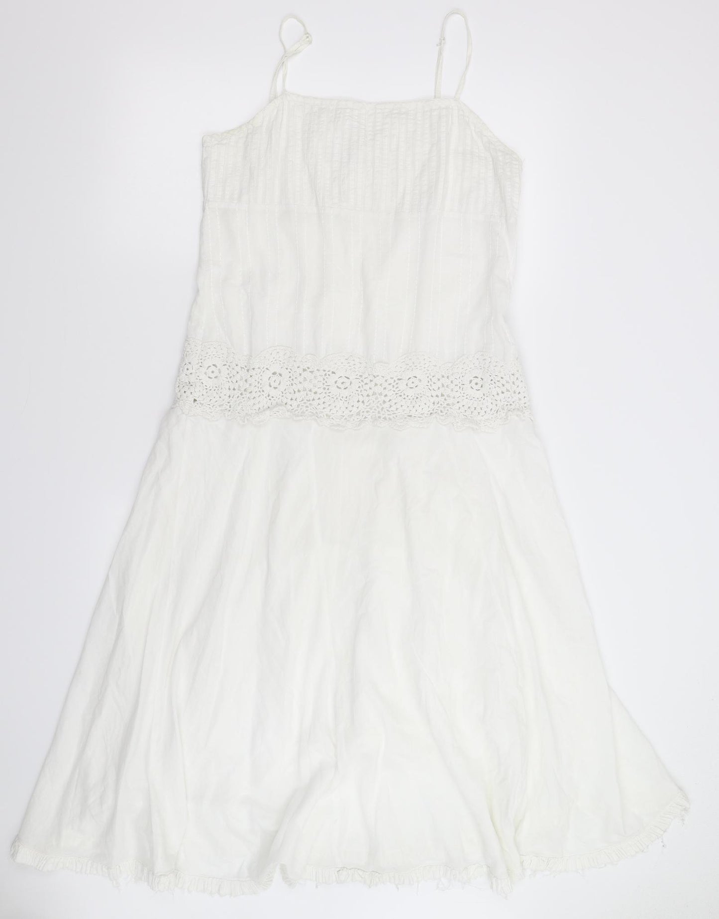 George Womens White   Fit & Flare  Size 10