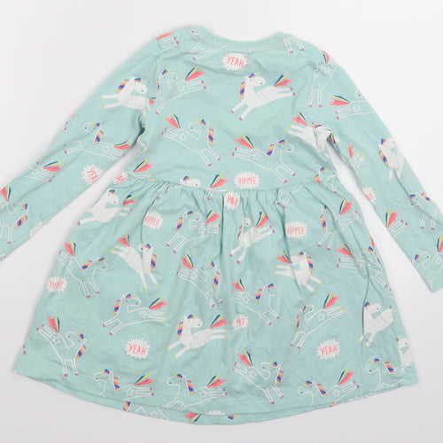 Marks and Spencer Girls Green   Fit & Flare  Size 2-3 Years