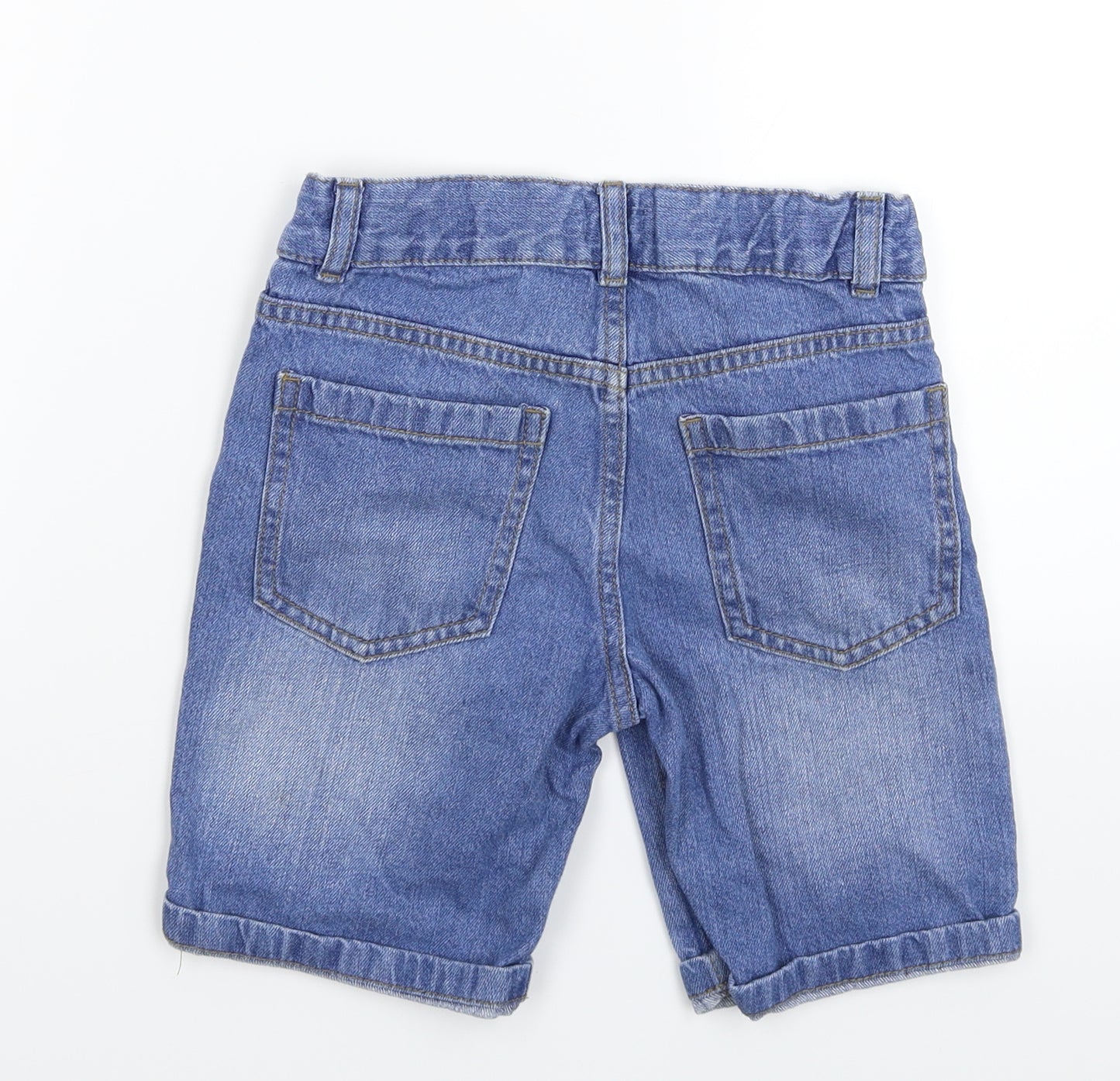 F&F Boys Blue  Denim Bermuda Shorts Size 6-7 Years