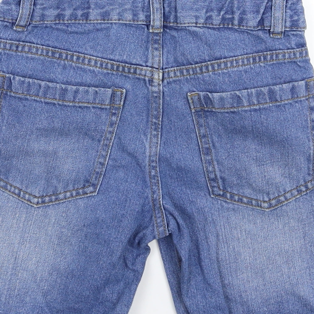 F&F Boys Blue  Denim Bermuda Shorts Size 6-7 Years