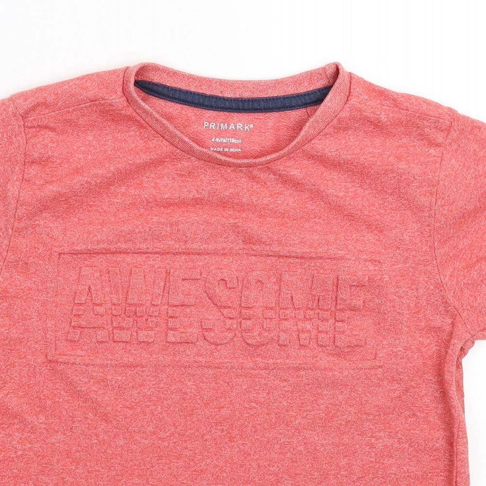 Primark Girls Pink   Basic T-Shirt Size 4-5 Years