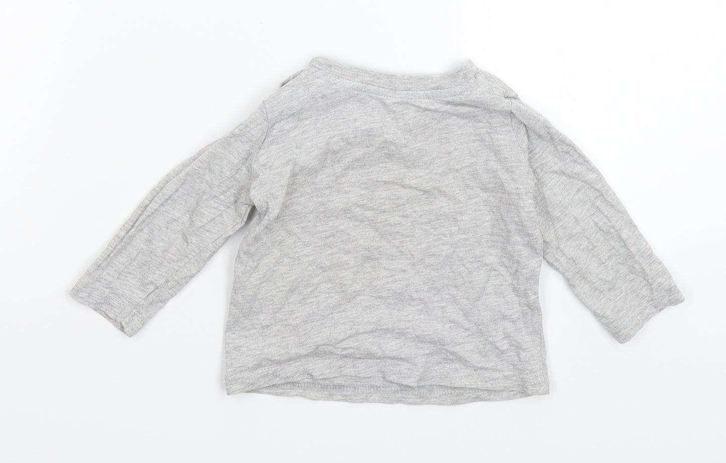 Primark Baby Grey   Basic T-Shirt Size 6-9 Months