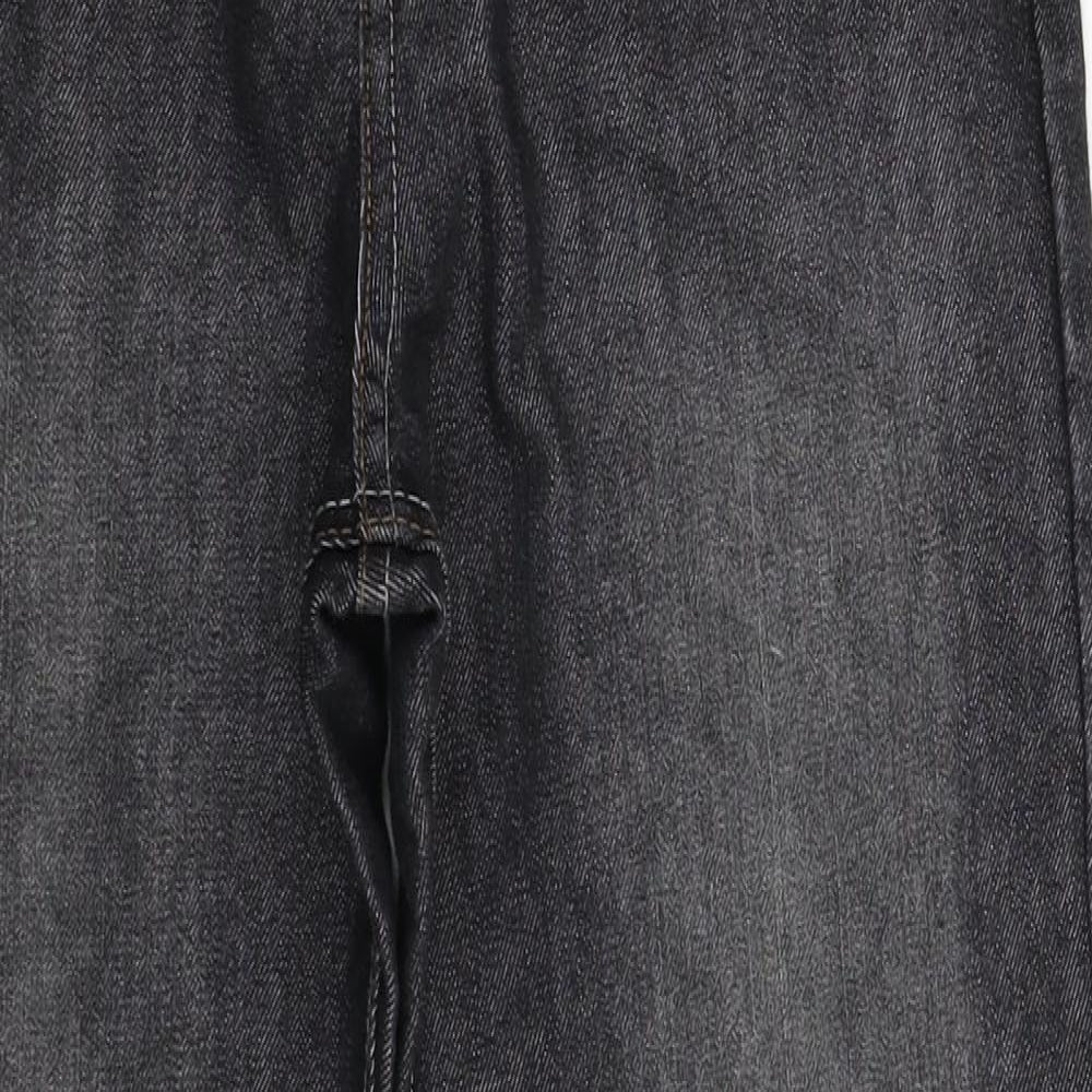 Denim Co Boys Black  Denim Straight Jeans Size 12-13 Years