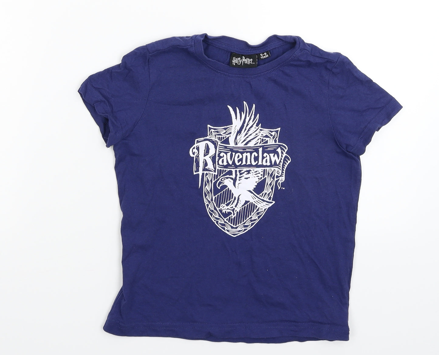Harry Potter Boys Blue   Basic T-Shirt Size 5-6 Years