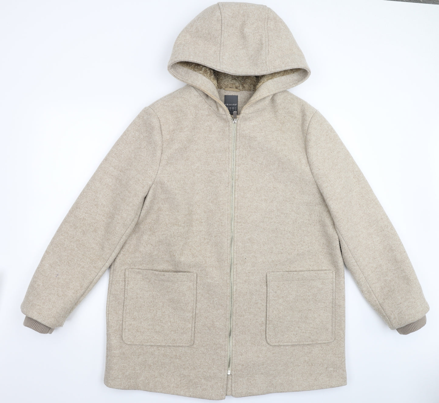 Primark Womens Beige   Jacket Coat Size 16