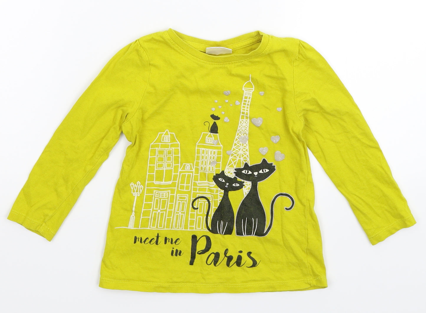So Cute Girls Yellow   Basic T-Shirt Size 2-3 Years