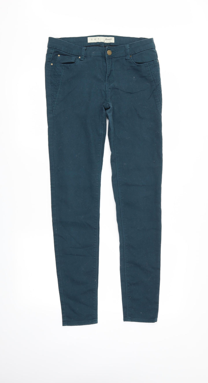 DenimCo Womens Green   Skinny Jeans Size 12 L20 in