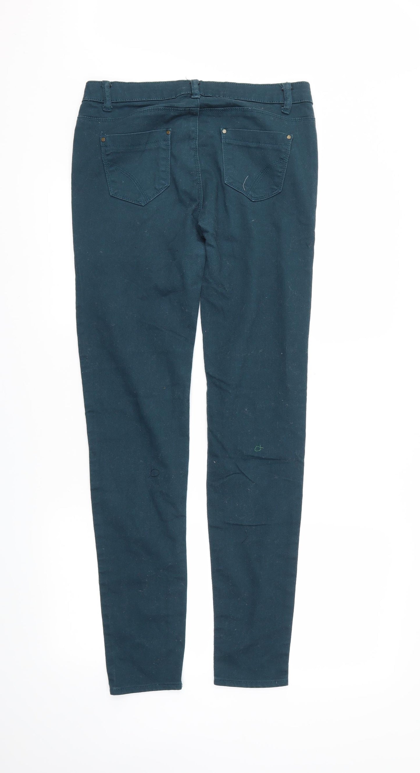 DenimCo Womens Green   Skinny Jeans Size 12 L20 in
