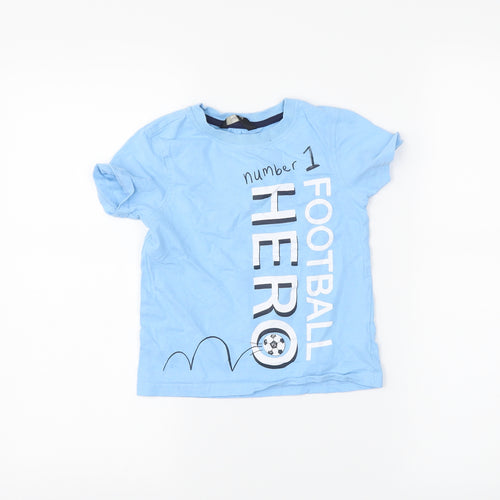 George Boys Blue   Basic T-Shirt Size 4-5 Years