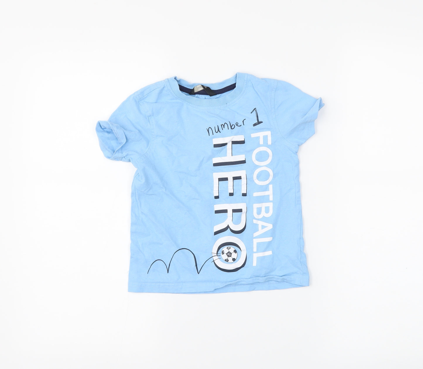 George Boys Blue   Basic T-Shirt Size 4-5 Years