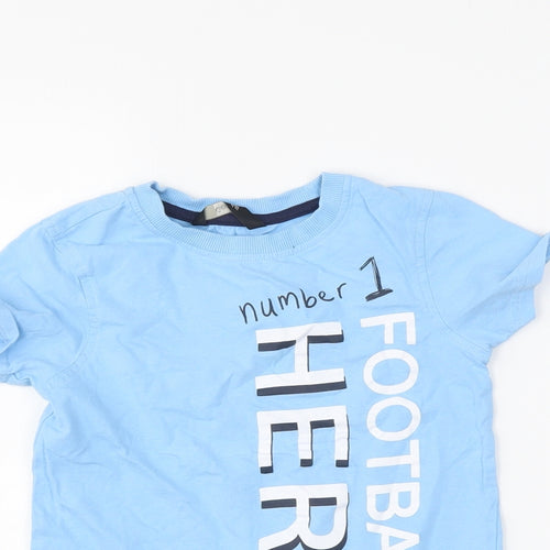 George Boys Blue   Basic T-Shirt Size 4-5 Years