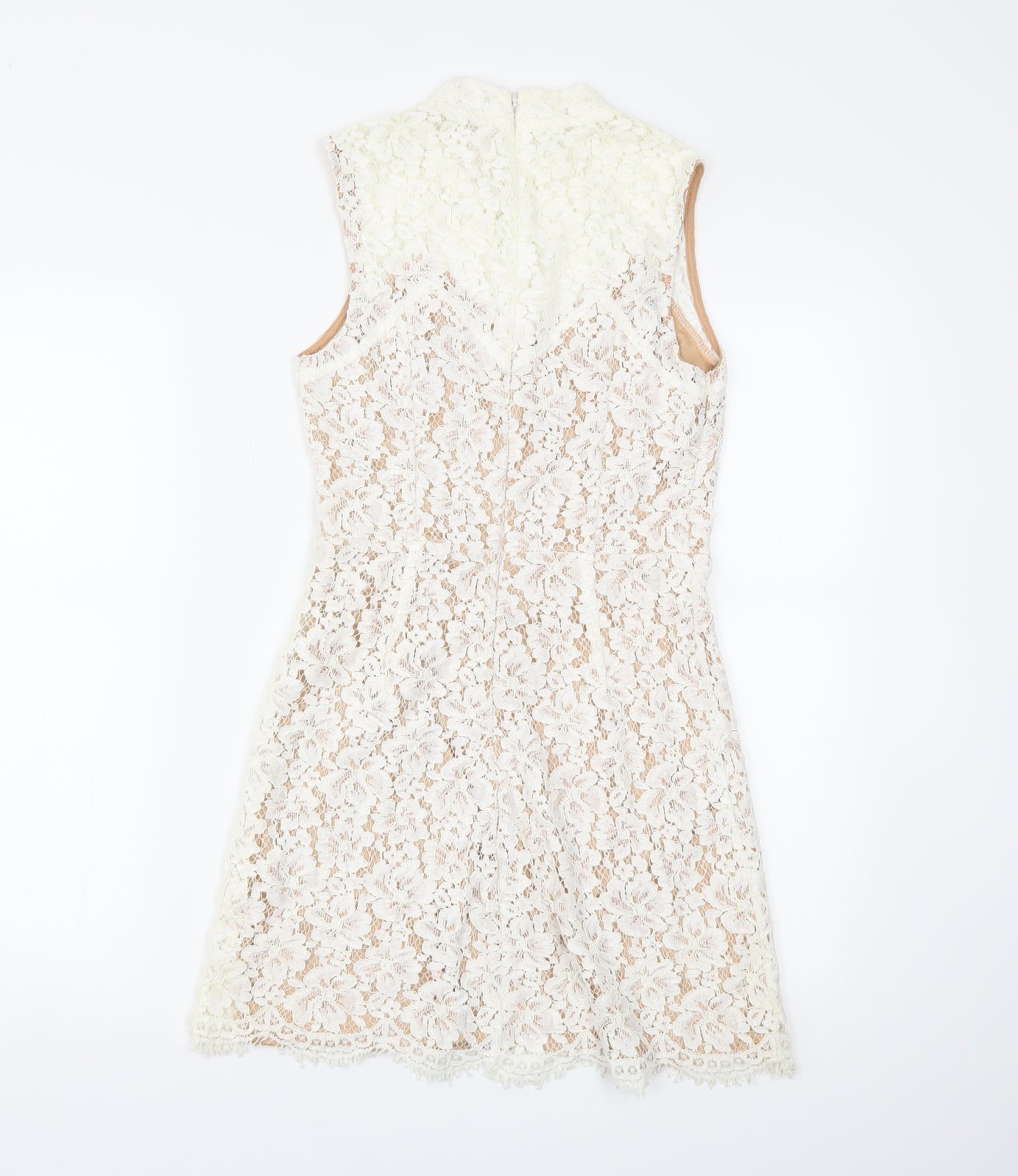 fiona&co Womens Ivory Floral  Skater Dress  Size S