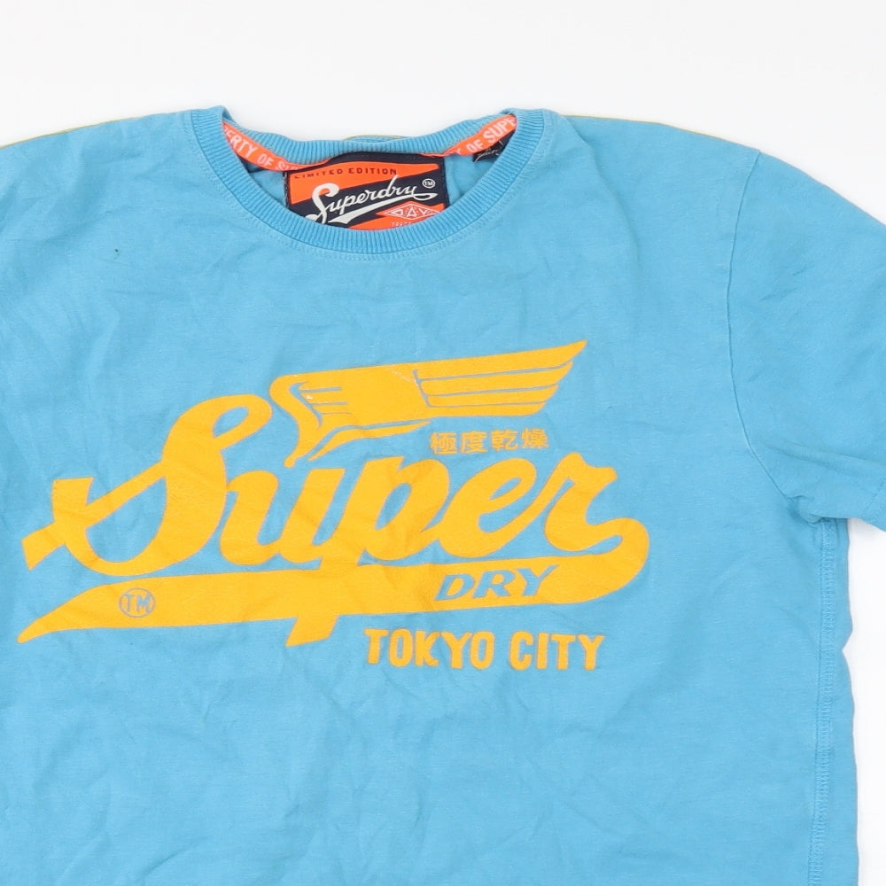 Superdry Mens Blue    T-Shirt Size L