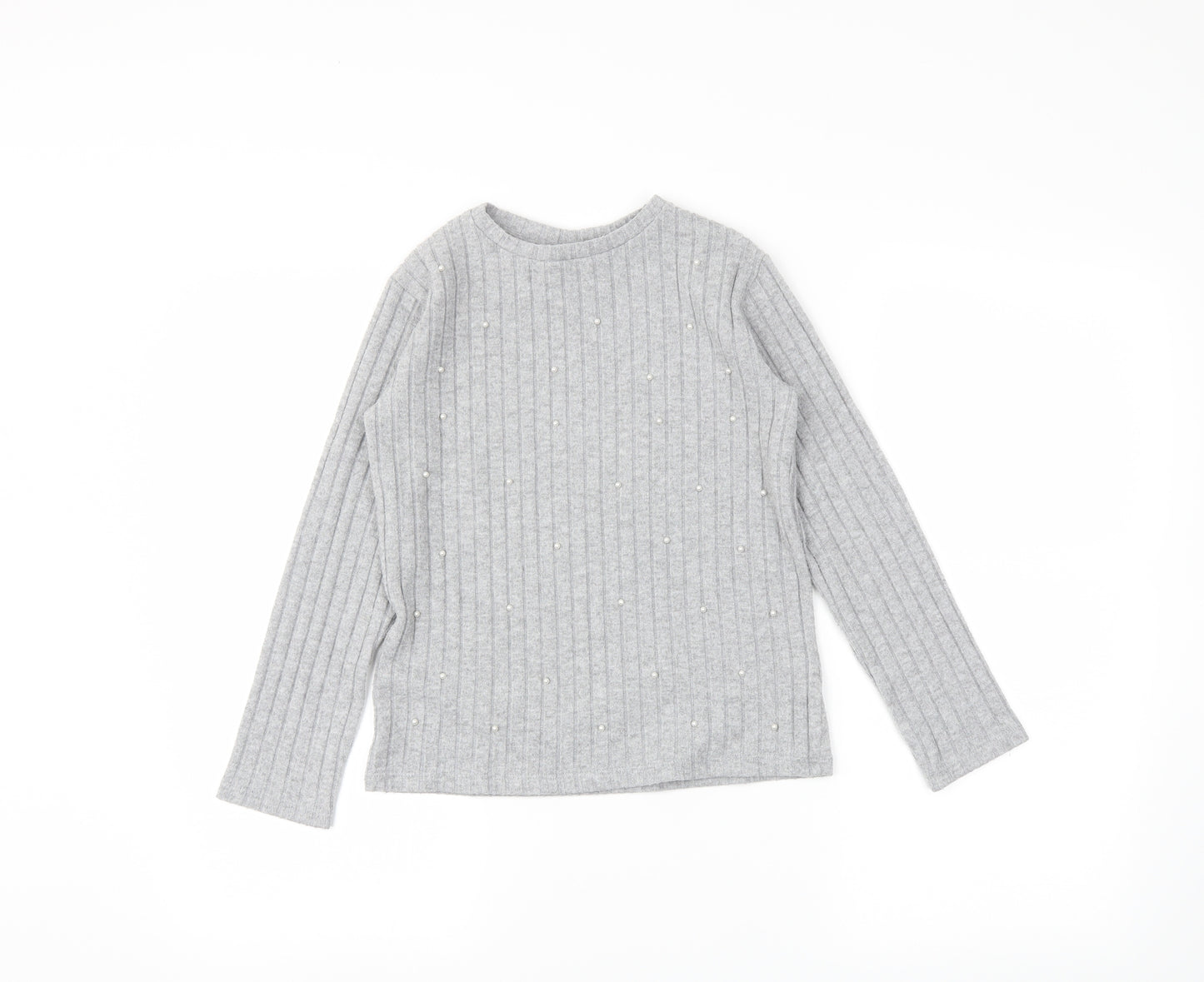 Zara Girls Grey   Pullover Jumper Size 11-12 Years