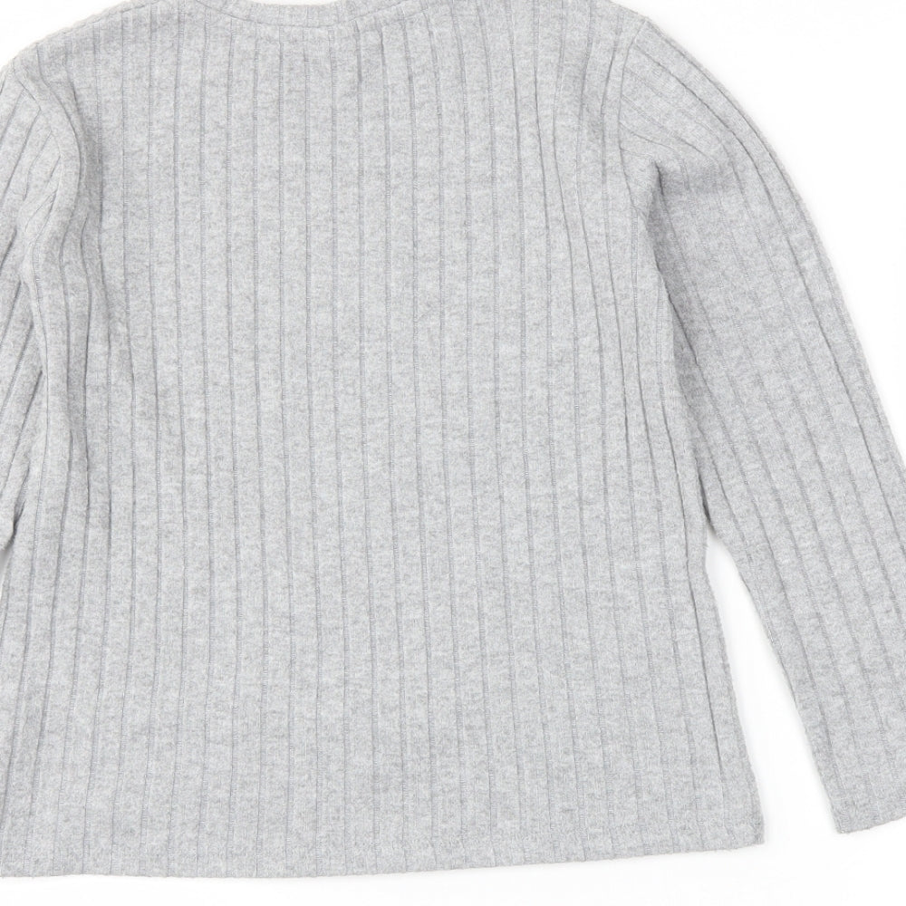 Zara Girls Grey   Pullover Jumper Size 11-12 Years