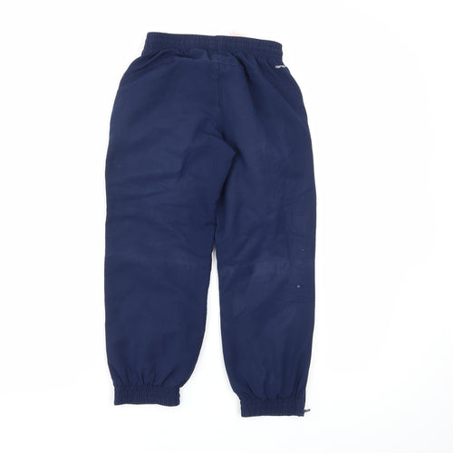 adidas Boys Blue   Jogger Trousers Size 5-6 Years
