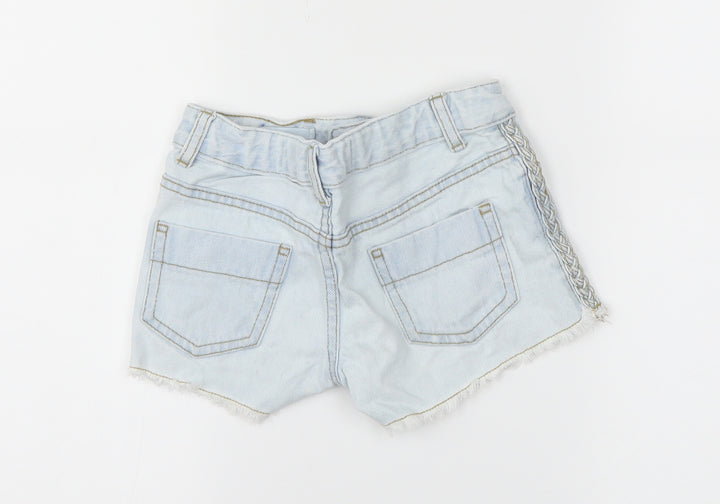 DenimCo Girls Blue  Denim Hot Pants Shorts Size 7-8 Years