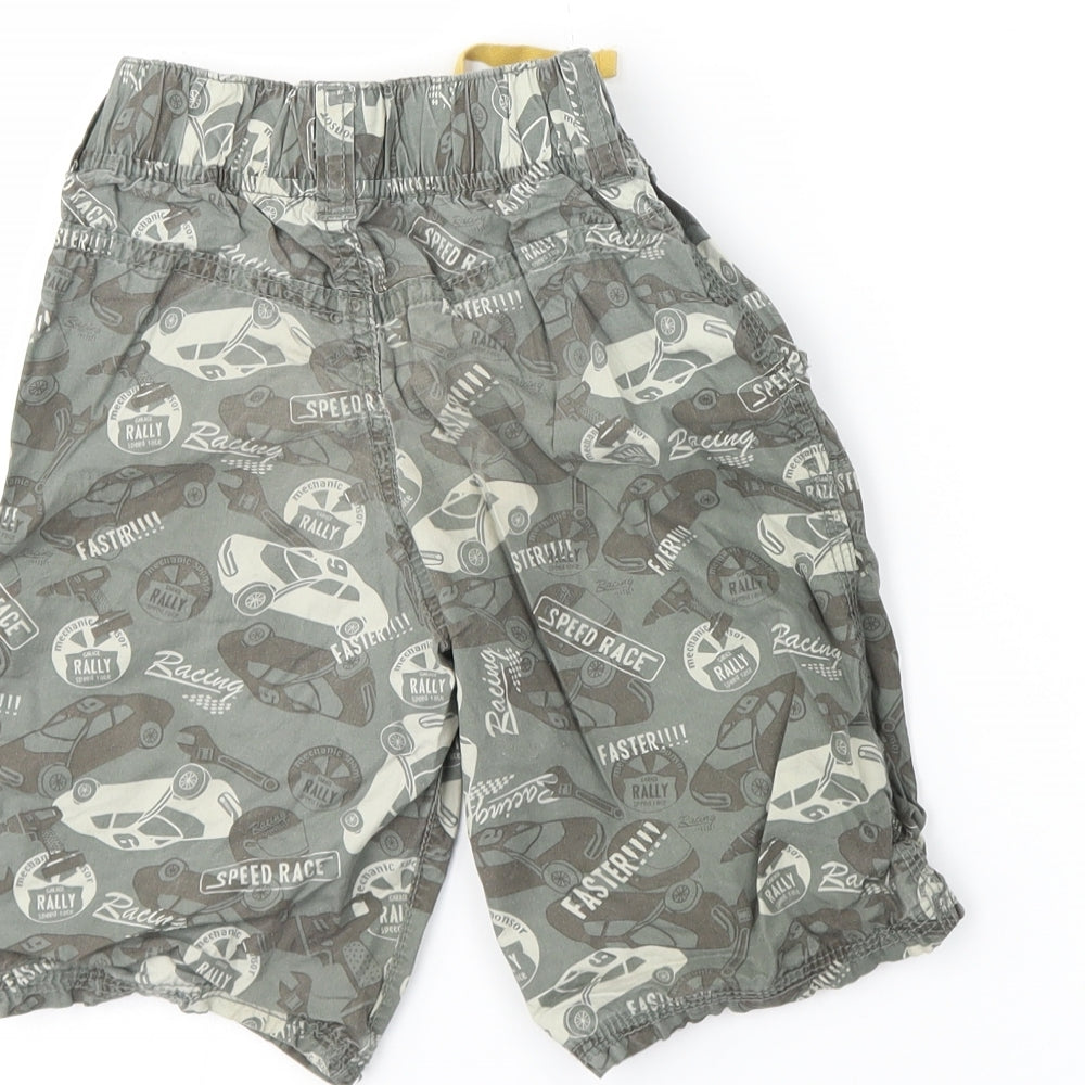 M&S Boys Green   Cargo Shorts Size 5-6 Years