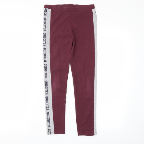 George Girls Red   Pedal Pusher Trousers Size 10-11 Years