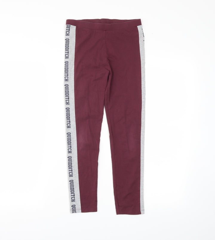 George Girls Red   Pedal Pusher Trousers Size 10-11 Years