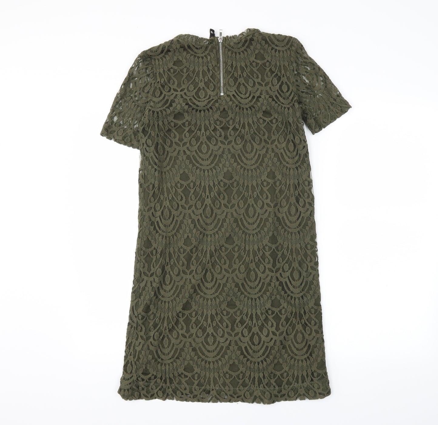 H&M Womens Green   Pencil Dress  Size 8