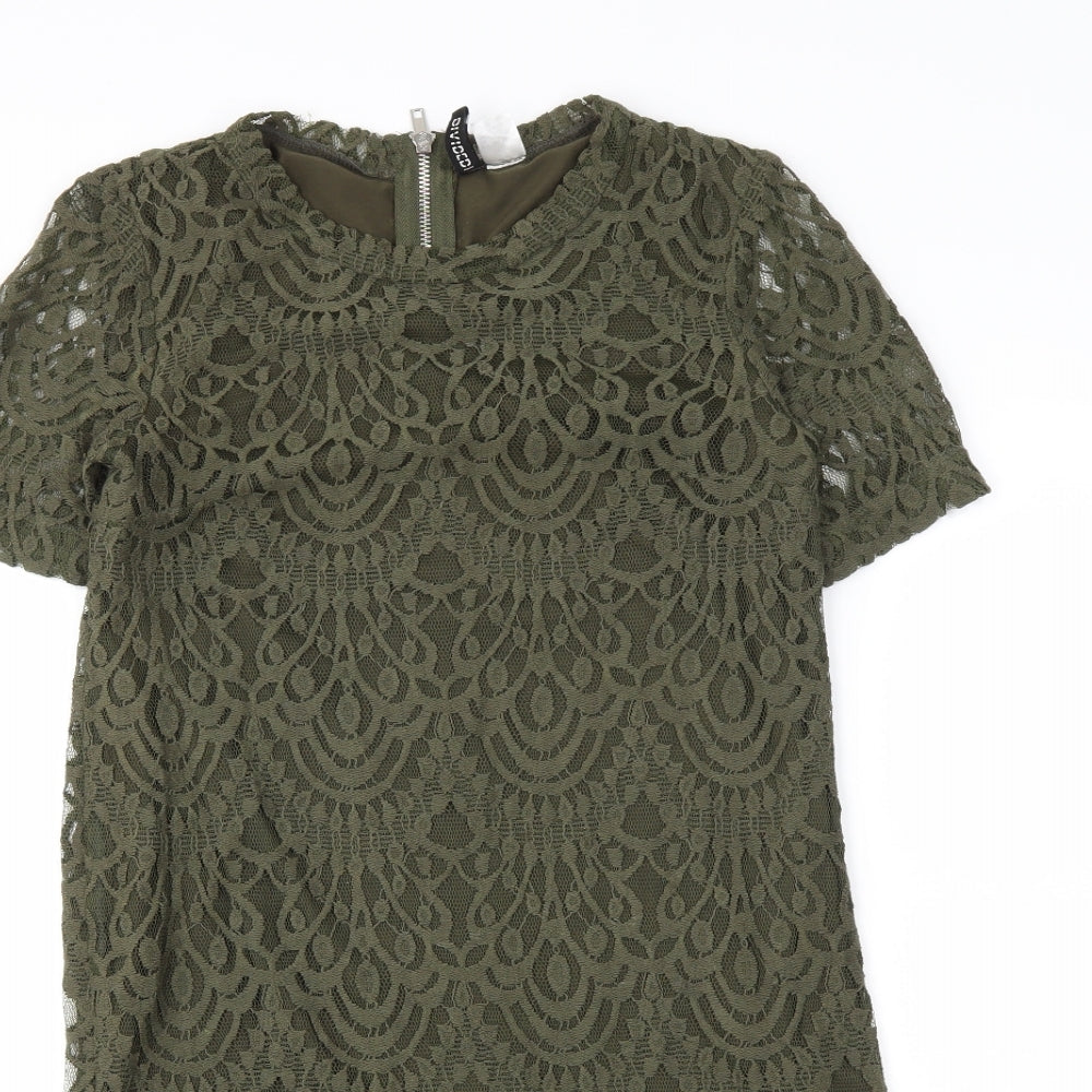 H&M Womens Green   Pencil Dress  Size 8