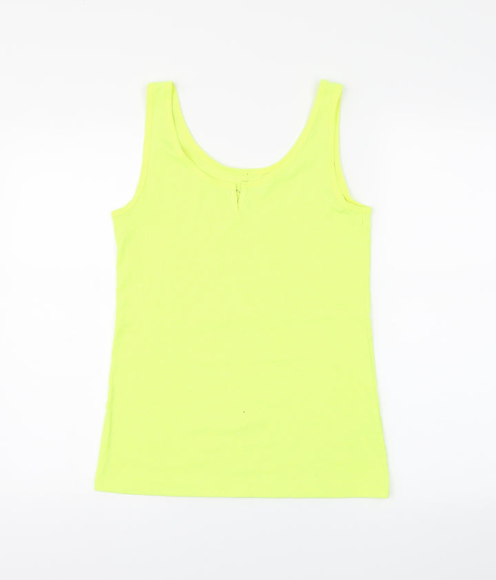F&F Womens Yellow   Basic Tank Size 14