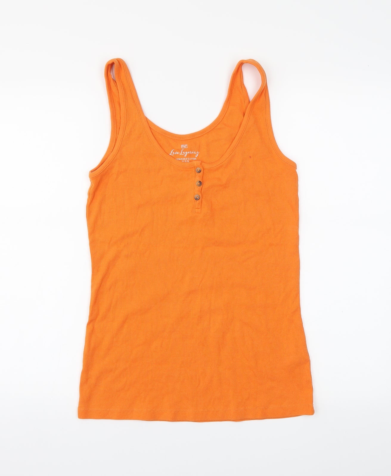 F&F Womens Orange   Basic T-Shirt Size 16