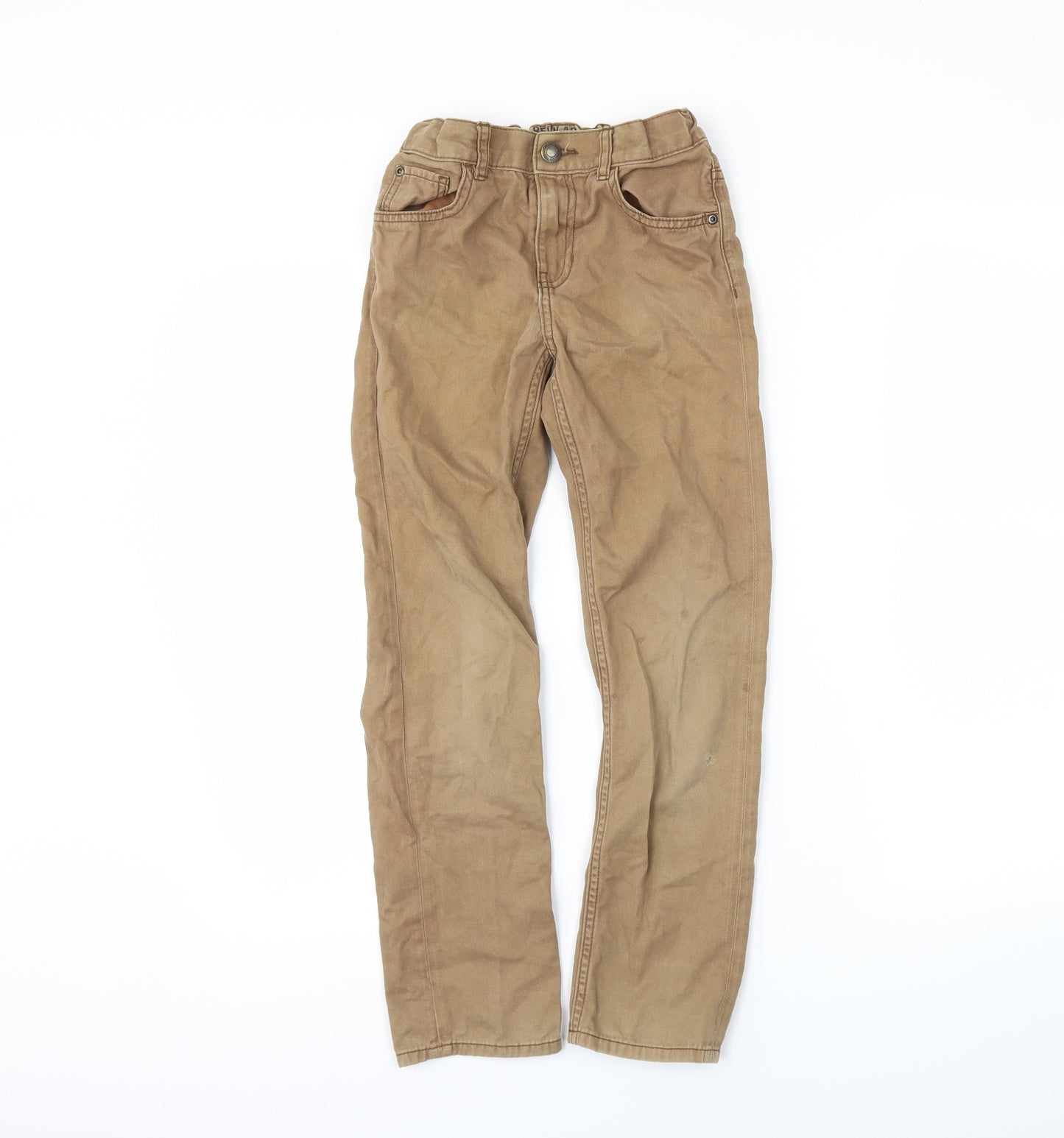 H&M Boys Brown  Denim Straight Jeans Size 9-10 Years