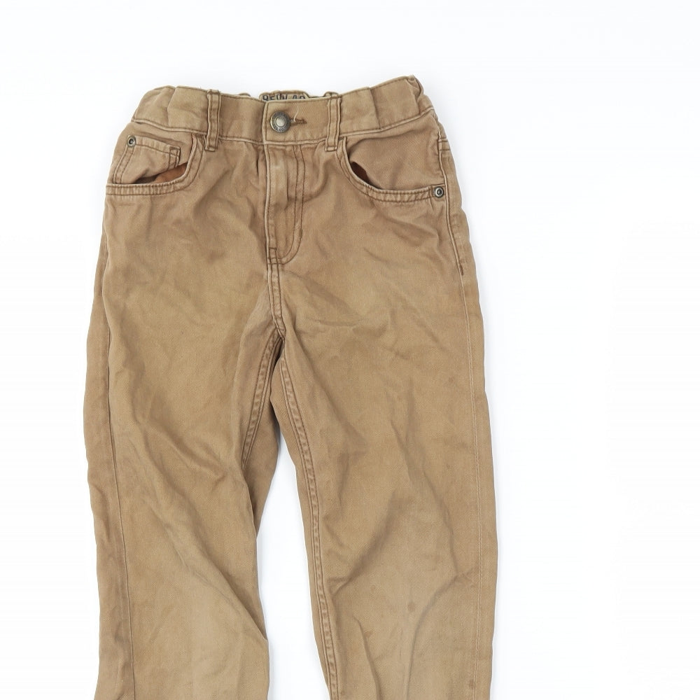 H&M Boys Brown  Denim Straight Jeans Size 9-10 Years