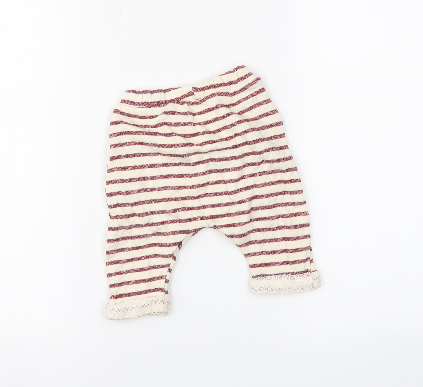 Zara Boys Red Striped  Jogger Trousers Size 0-3 Months