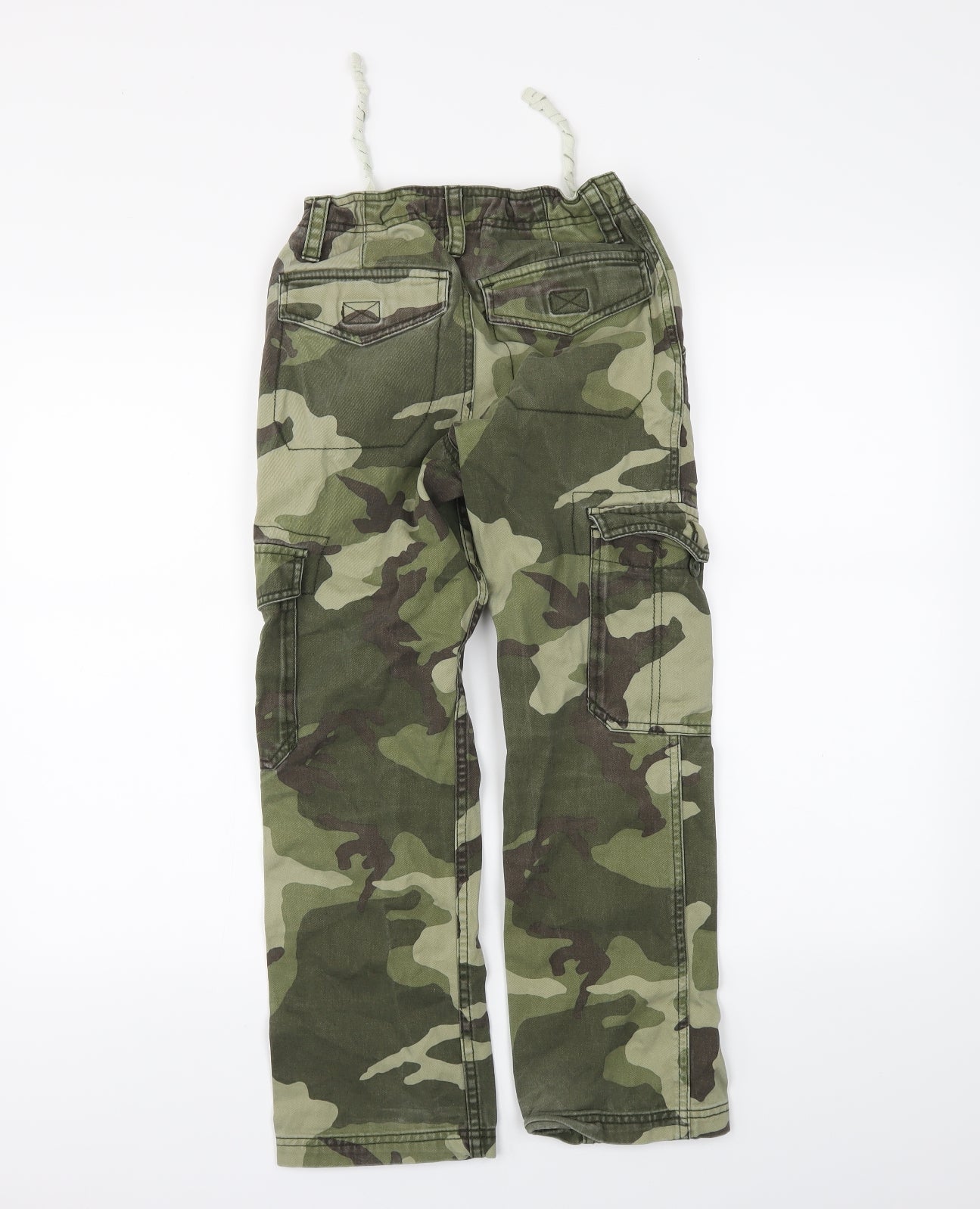 Old Navy Boys Green Camouflage  Cargo Trousers Size 8 Years