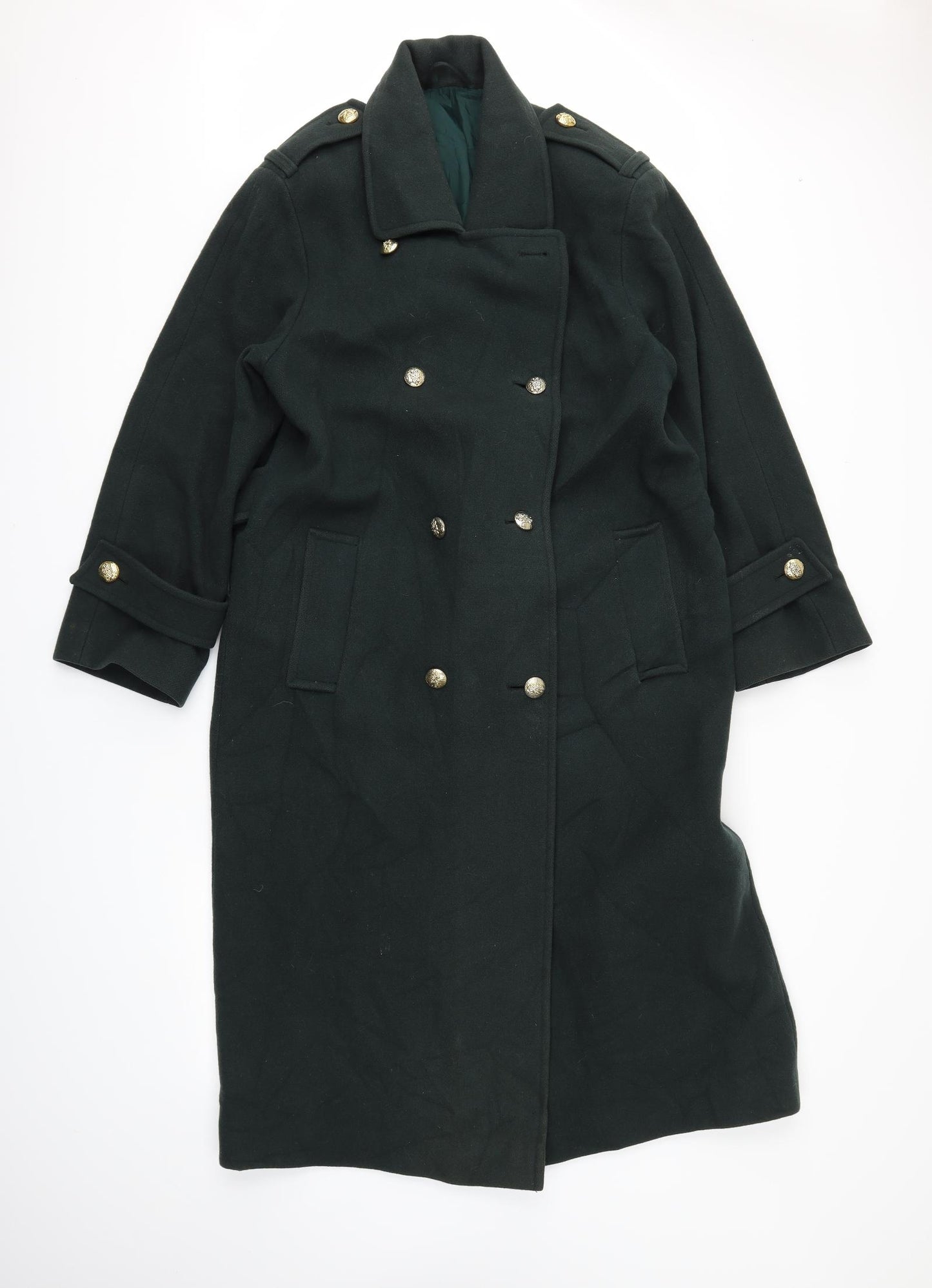 C&A Womens Green   Overcoat Coat Size 14