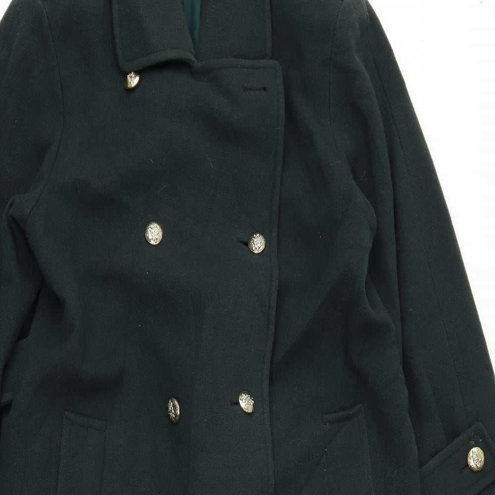 C&A Womens Green   Overcoat Coat Size 14