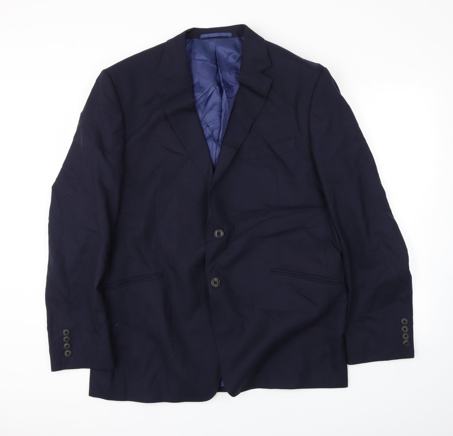 M&S Mens Blue   Jacket Blazer Size L