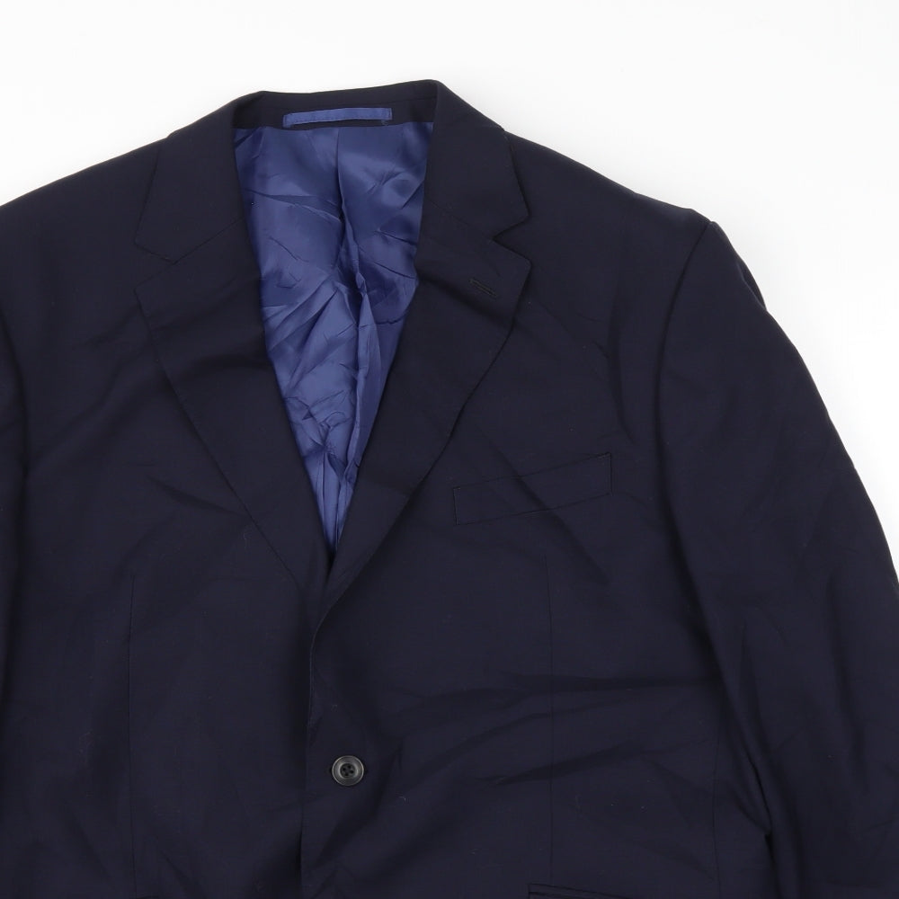 M&S Mens Blue   Jacket Blazer Size L