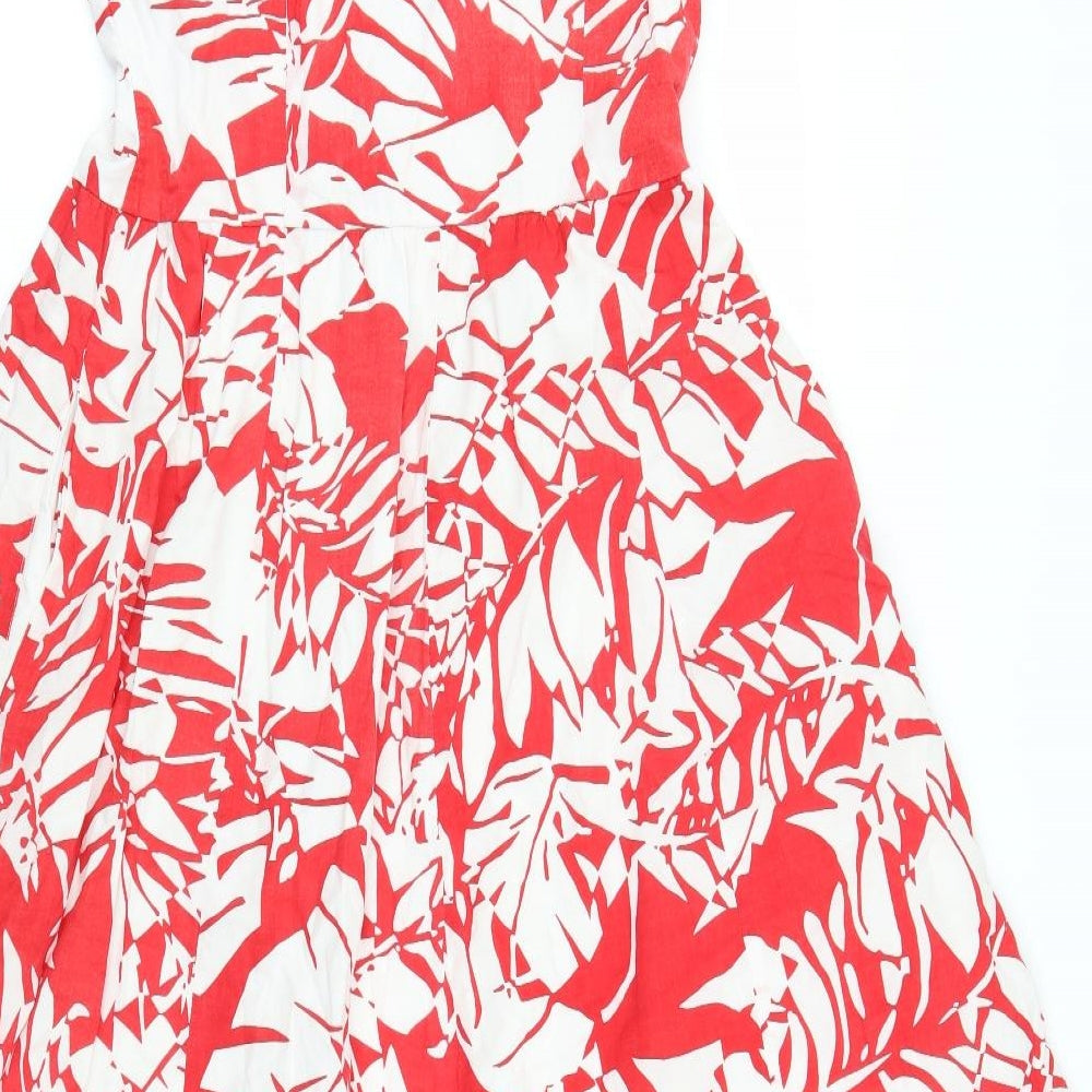 Together Womens Red Floral  Shirt Dress  Size 14