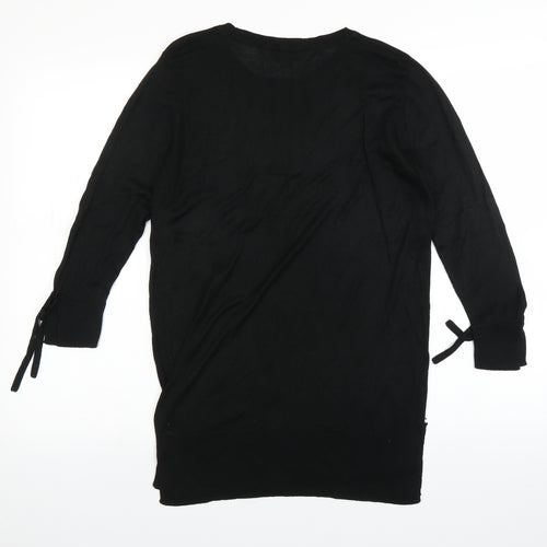 F&F Womens Black   Pullover Jumper Size 14  - longline