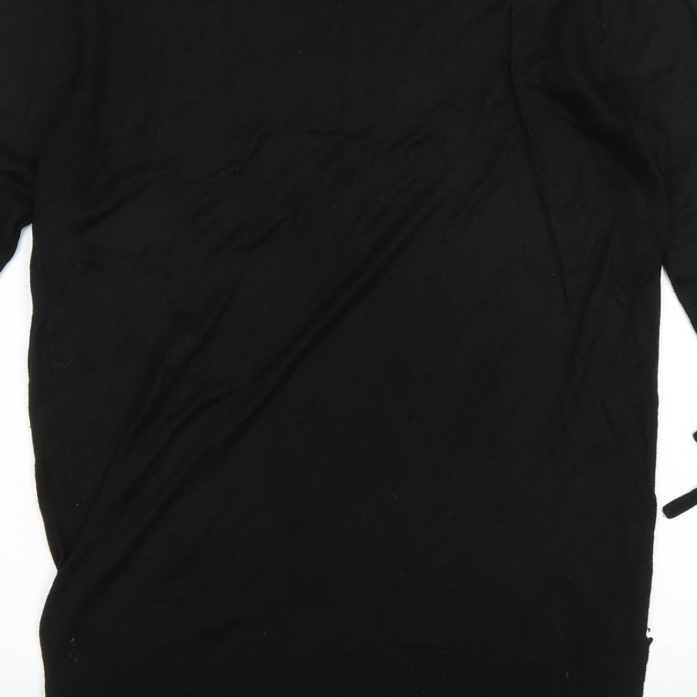 F&F Womens Black   Pullover Jumper Size 14  - longline