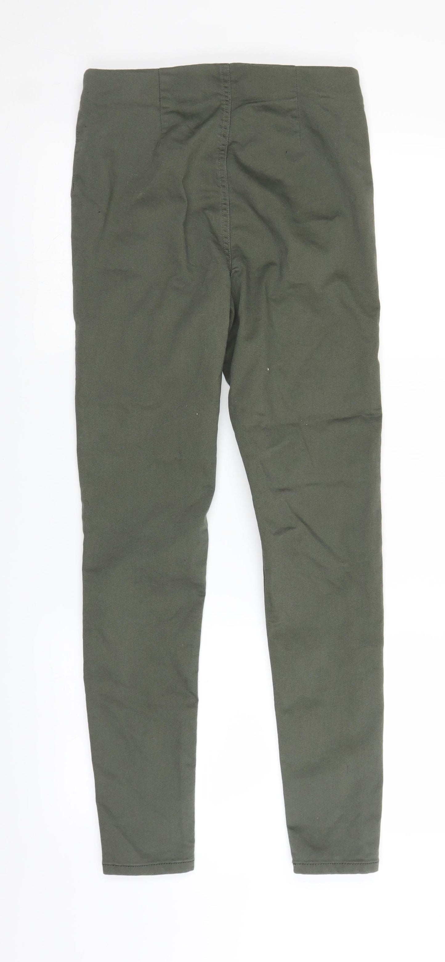 F&F Womens Green  Denim Straight Jeans Size 10 L26 in