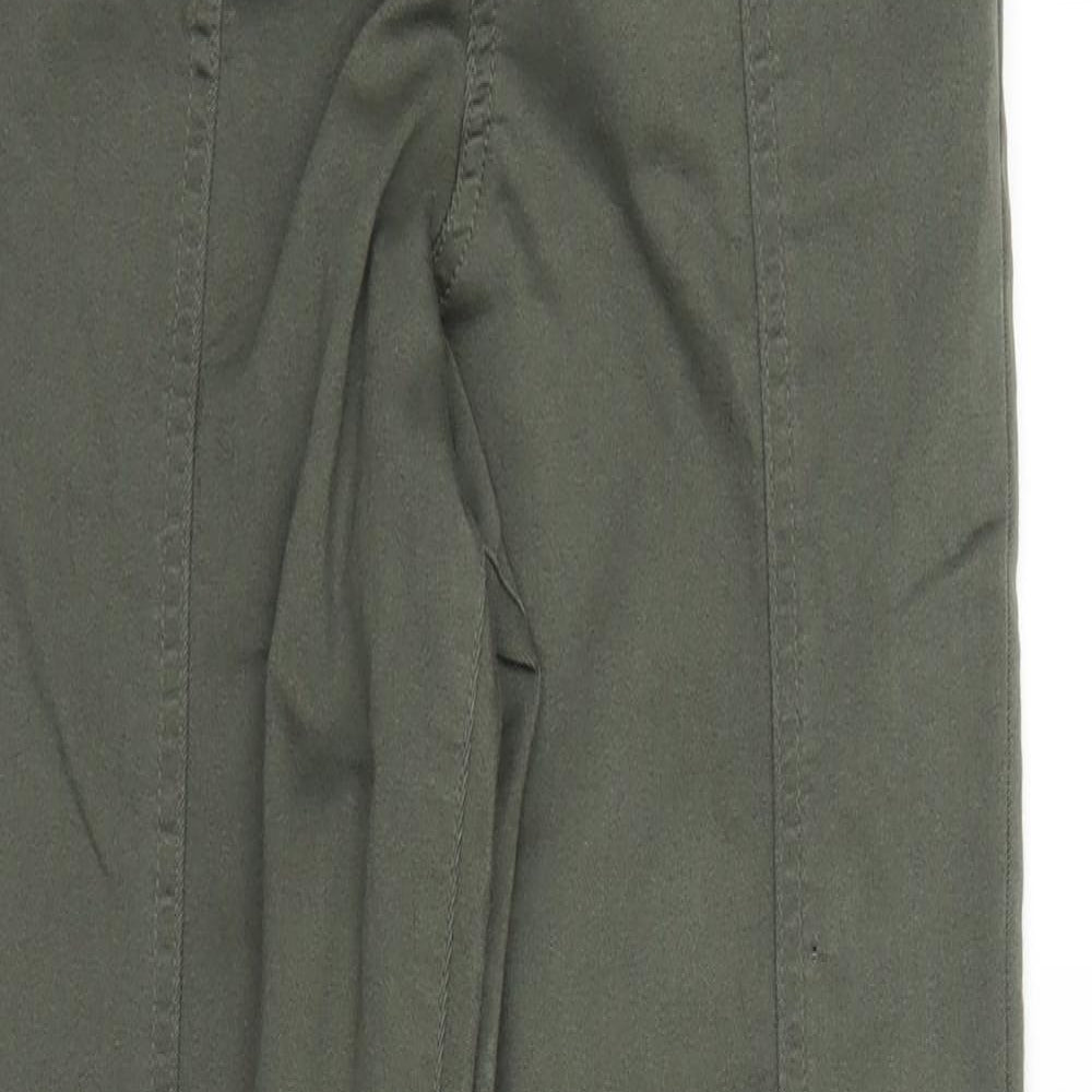 F&F Womens Green  Denim Straight Jeans Size 10 L26 in