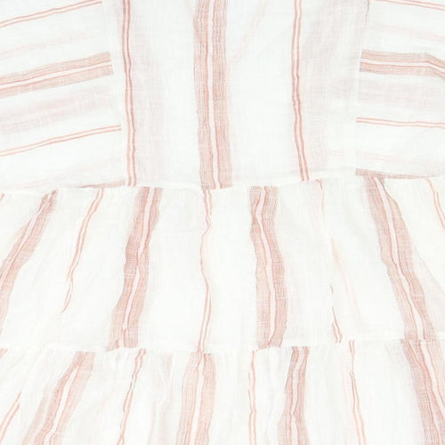 Primark Womens Beige Striped  A-Line  Size 12