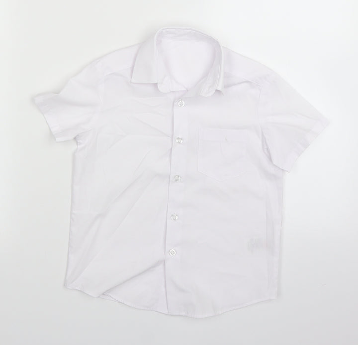 George Boys White Basic Button-Up Size 3-4 Years