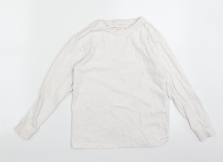 NEXT Boys White Basic T-Shirt Size 8 Years