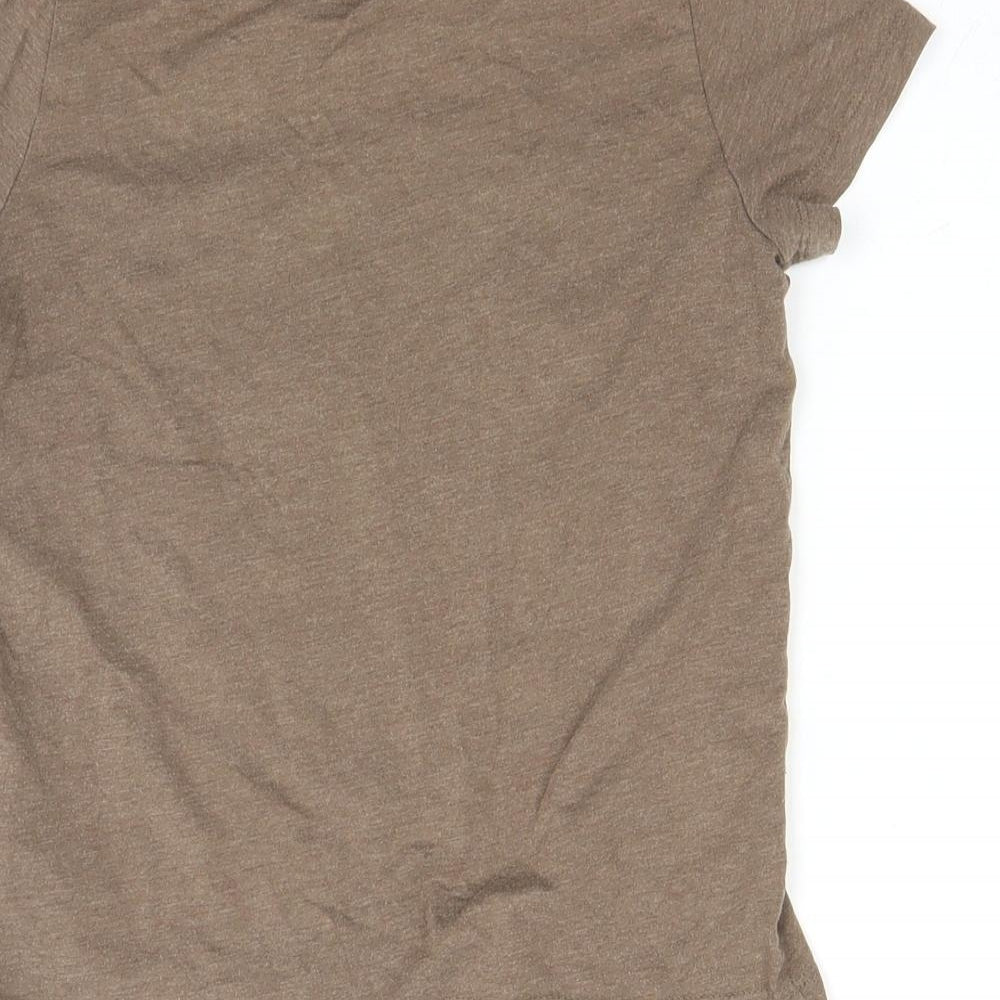 H&M Girls Brown   Basic T-Shirt Size 7 Years  - Tiger