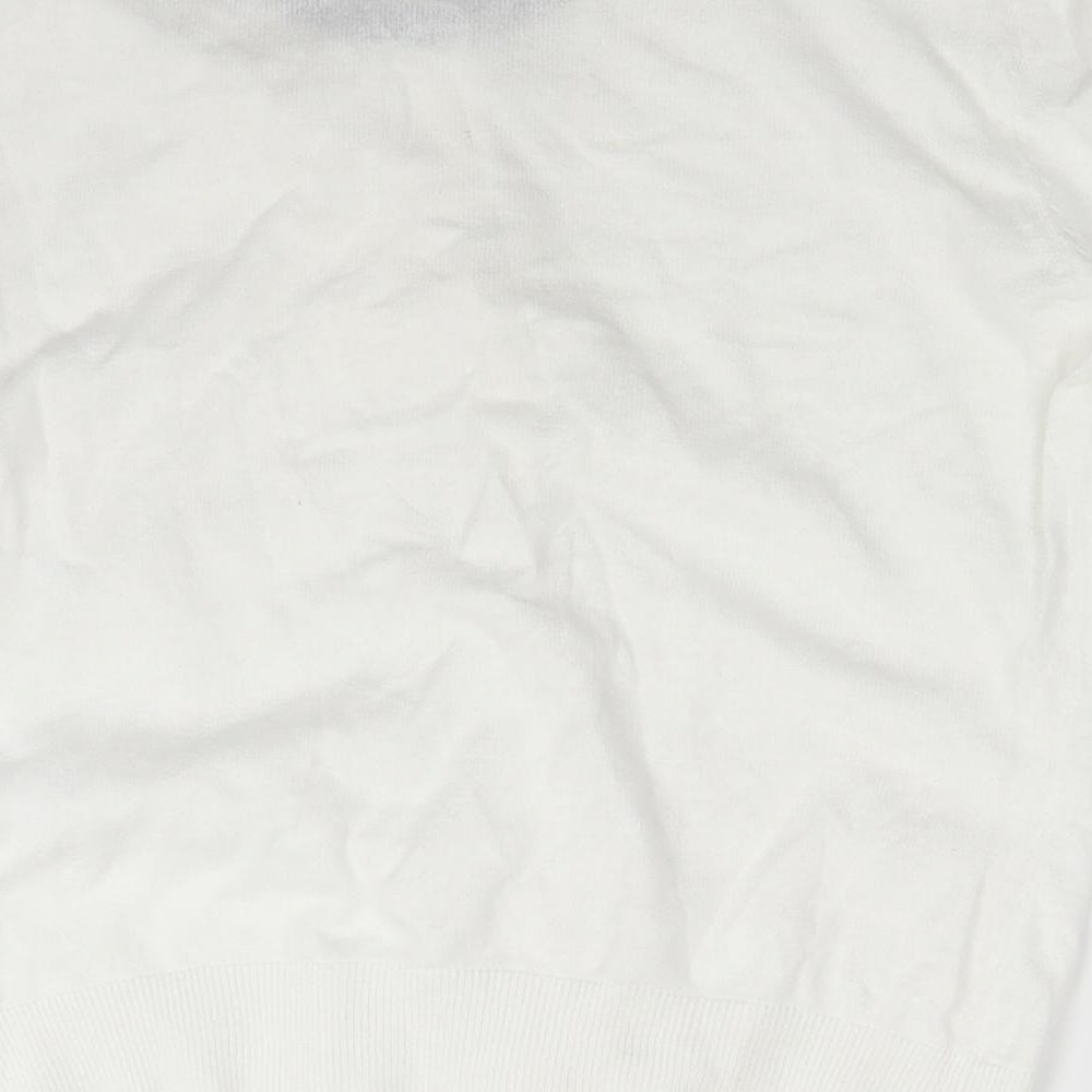 Peacocks Womens White   Cardigan Jumper Size 10