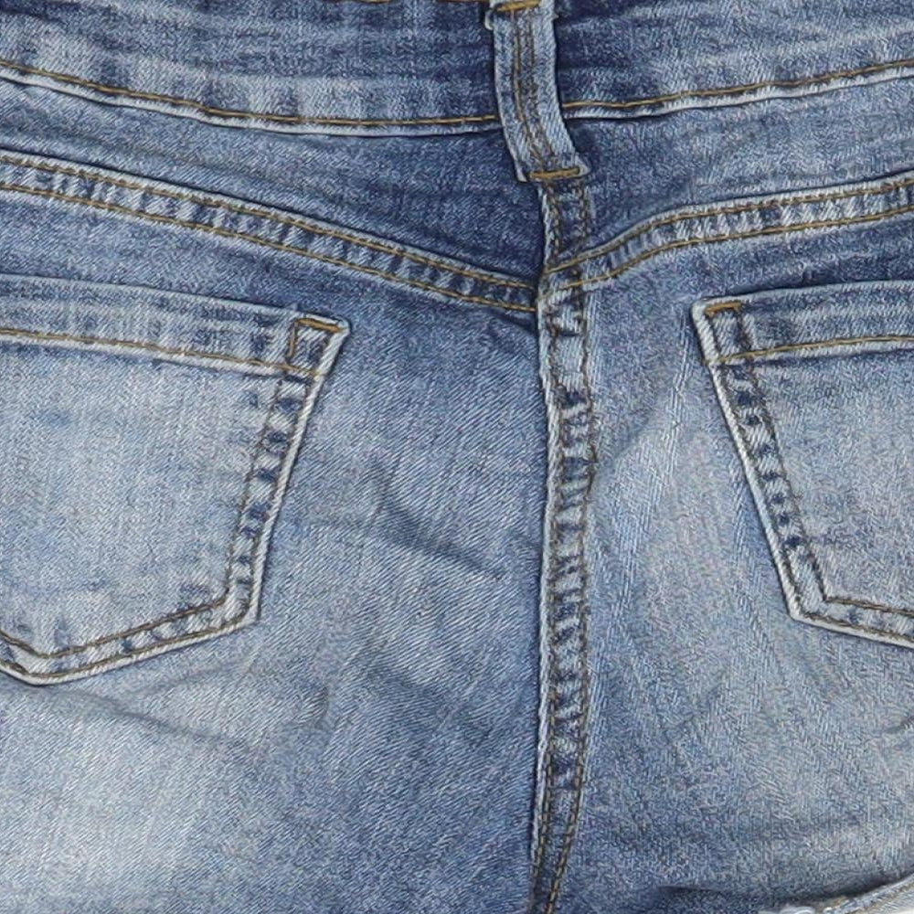 Candy Couture Girls Blue  Denim Cut-Off Shorts Size 9 Years