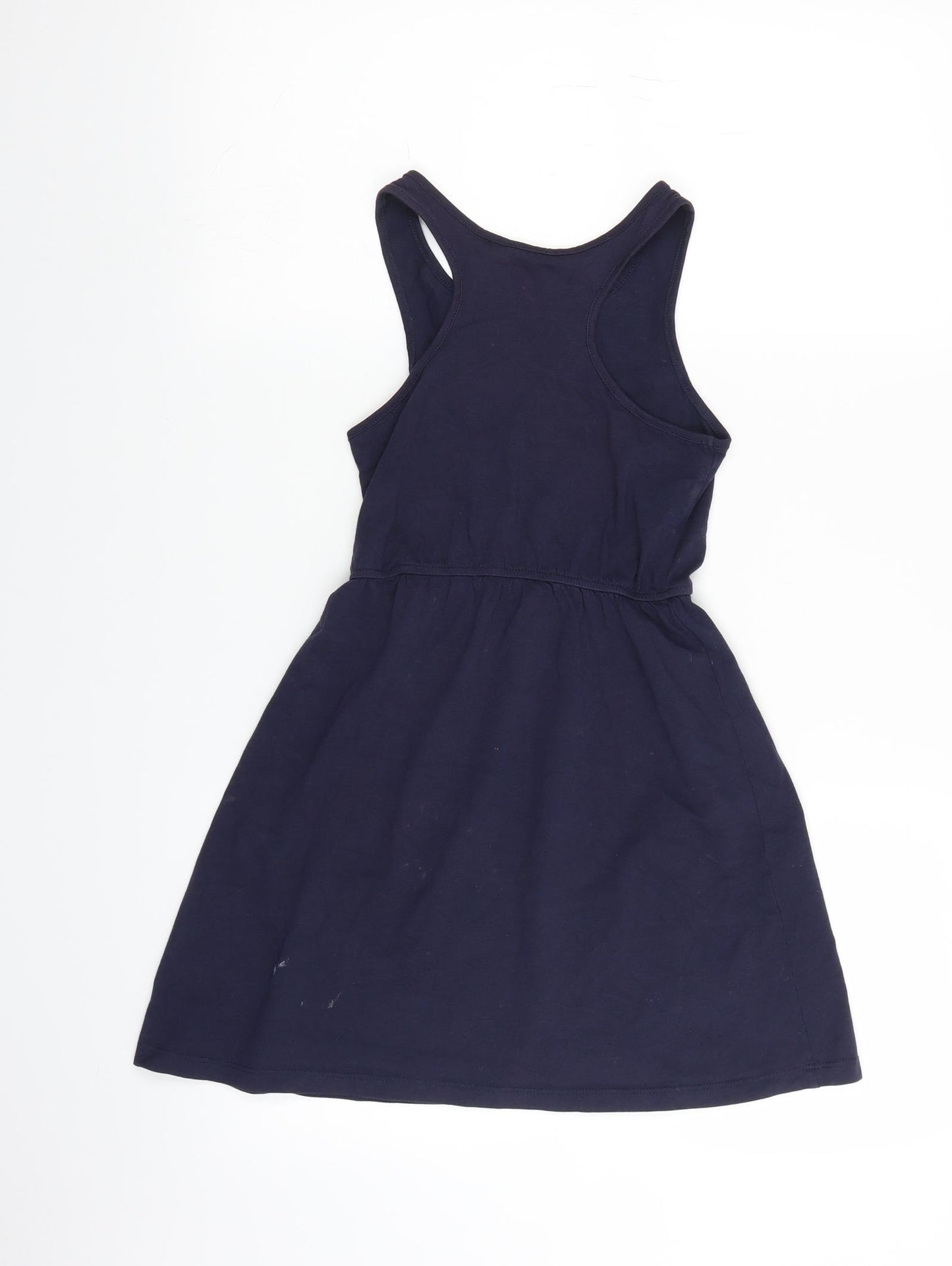 H&M Girls Blue   Fit & Flare  Size 7 Years  - cheer leader