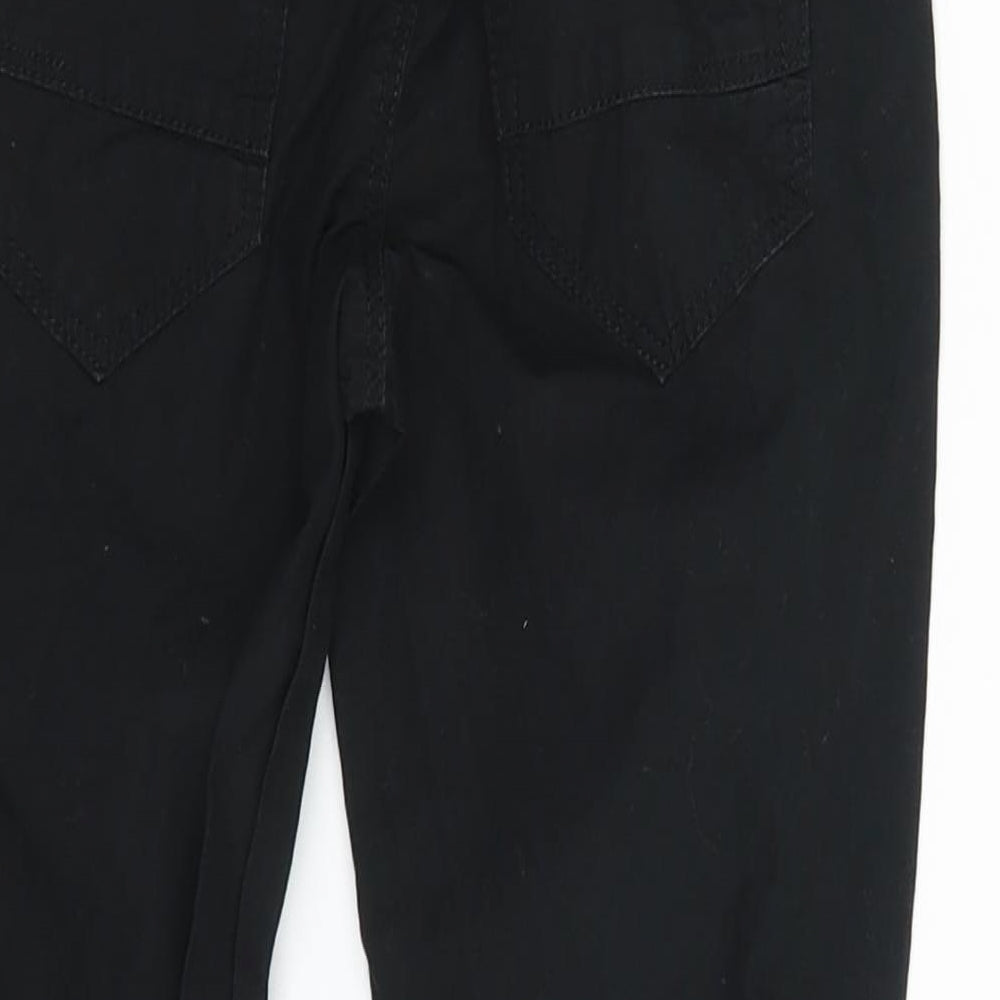 George Boys Black   Cargo Trousers Size 7-8 Years